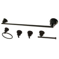 5-Piece Oil Rubbed Bronze Bathroom Accessory Set Y530