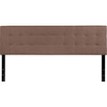 Camel Brown Quilted Tufted Upholstered Headboard F83597