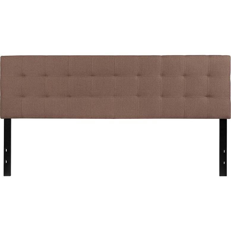 Camel Brown Quilted Tufted Upholstered Headboard F83597
