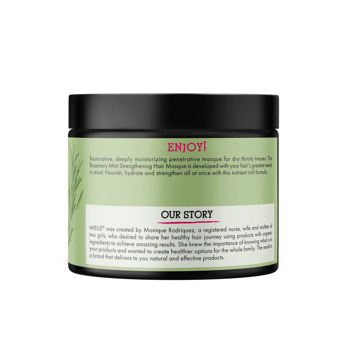 Strengthen Moisturize Nourish Hair Mask with Biotin Rosemary Coco Oil & Honey 12 Oz B830835