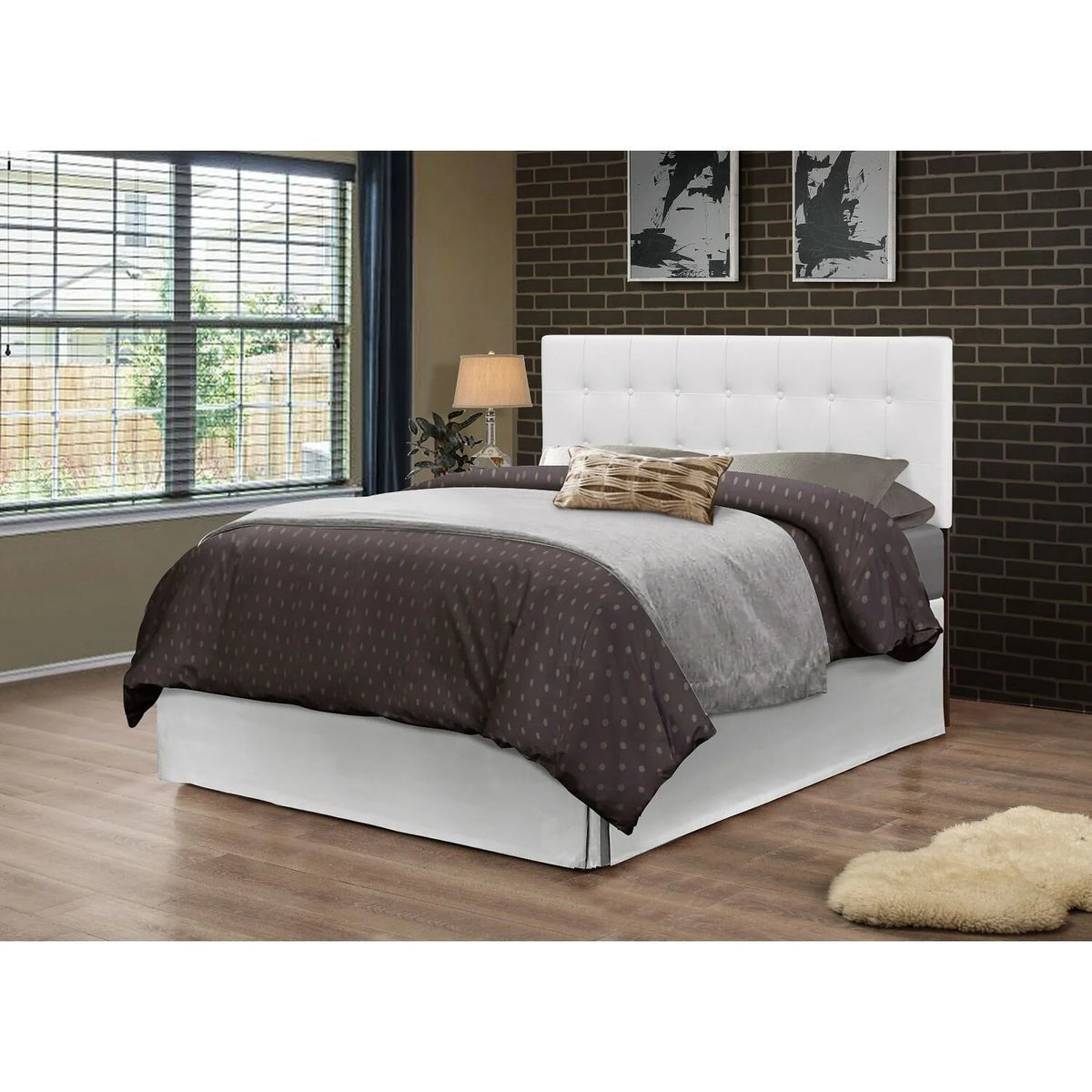 King Headboard White X9327