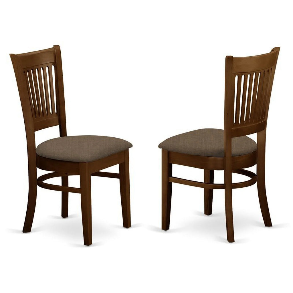 5-piece Espresso Wood Dining Table Set B5357