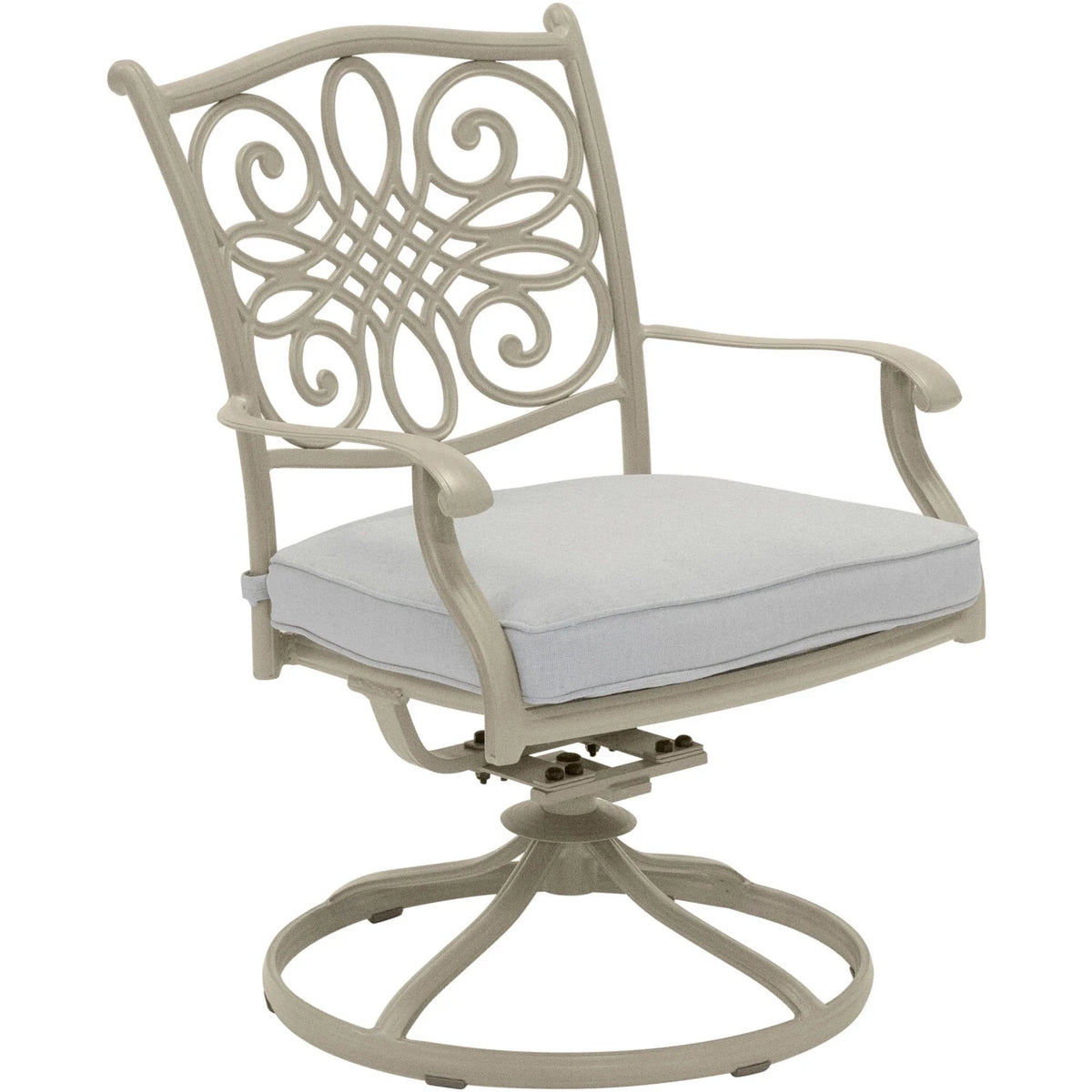 7-Piece Cushioned Swivel Rocker Patio Dining Set with Cast Aluminum Table Q3764