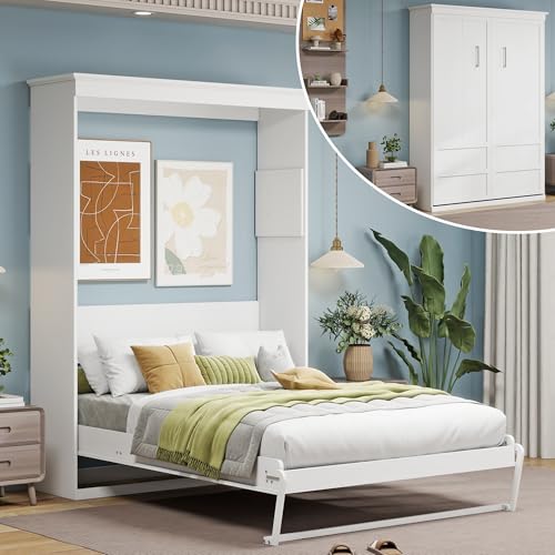 Black Wood Full Size Murphy Bed D36833