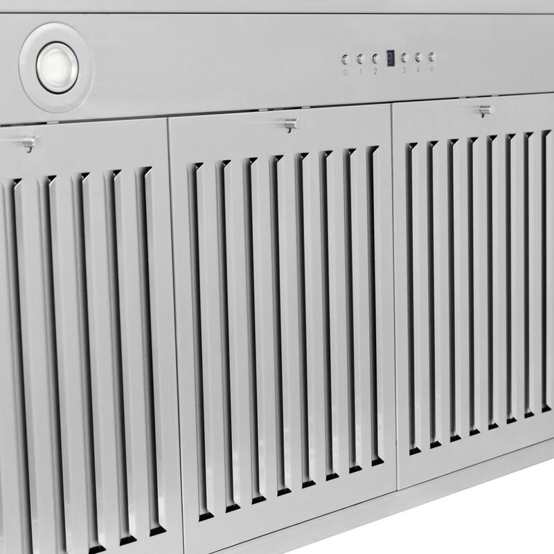 48 in. 400 CFM Ducted Wall Mount Range Hood with Stainless Steel Handle G505