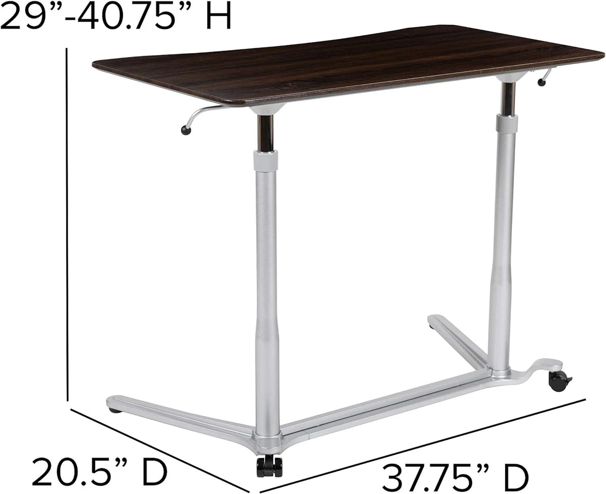 Wood Grain Ergonomic Standing Desk Y483557