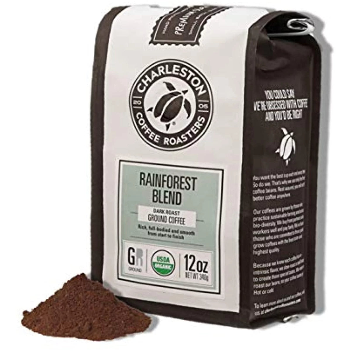 Organic Ground Dark Roast Coffee 12 oz U626