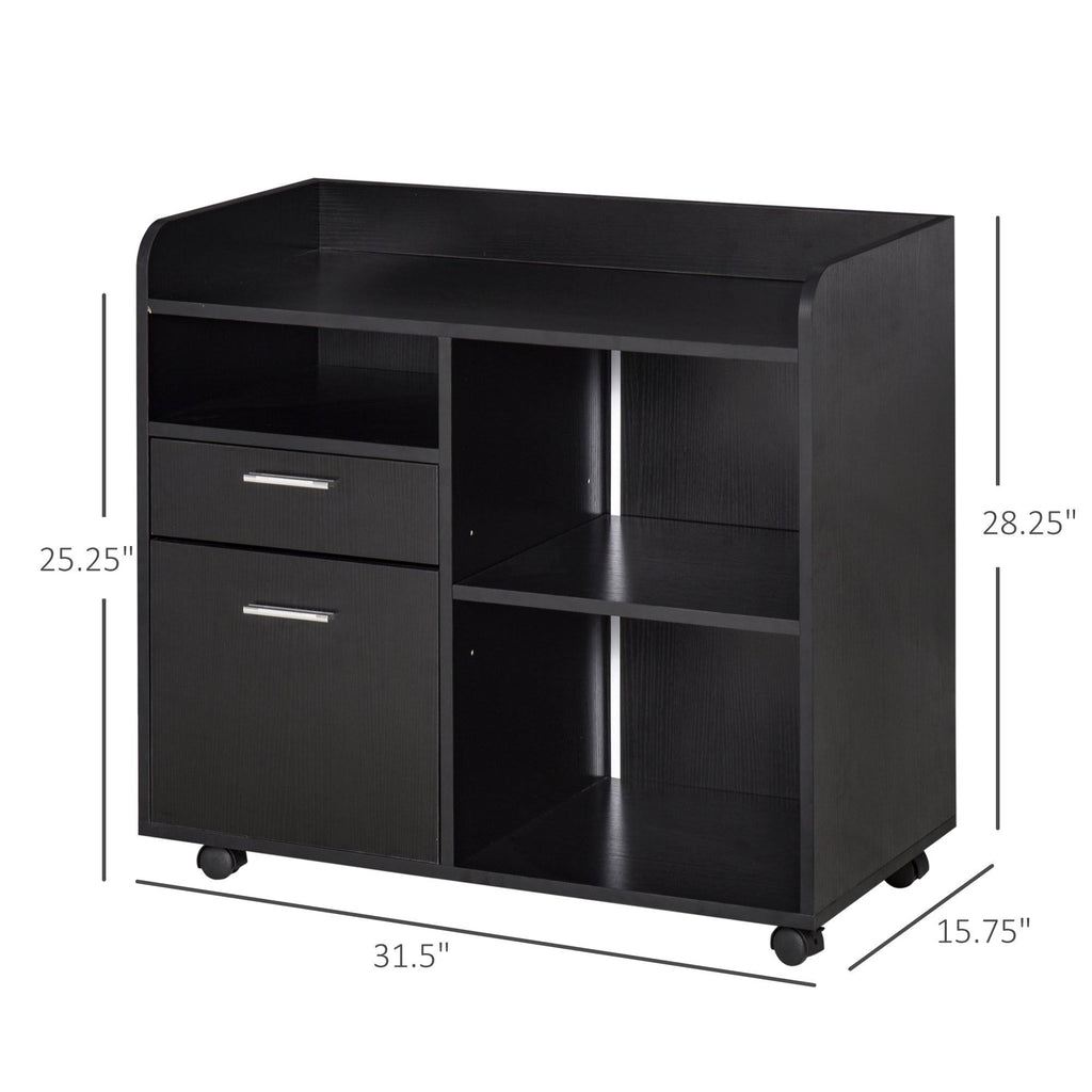 Multipurpose Filing Cabinet Printer Stand with 2 Drawers N331
