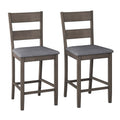 Washed Gray Counter Height Dining Chair Set of 2 G3936