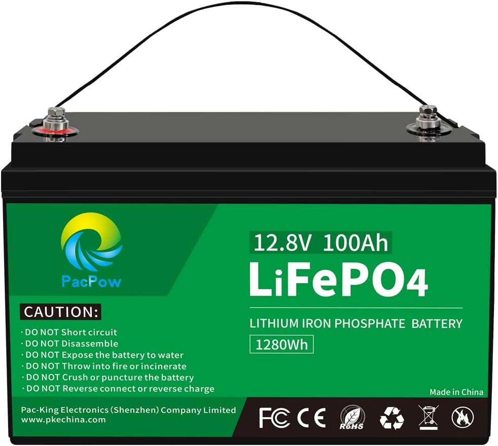 12V 100Ah LiFePO4 Deep Cycle Rechargeable Lithium Battery L53921