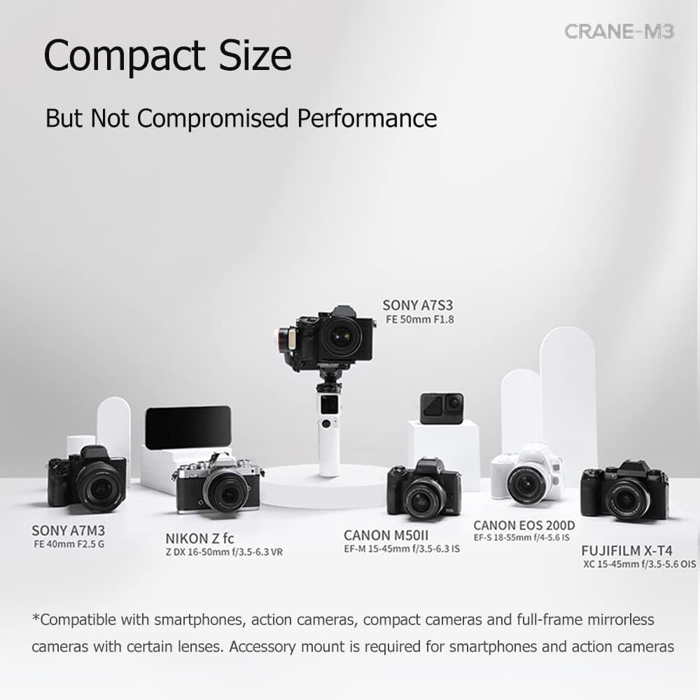 Handheld 3-Axis Gimbal Stabilizer with Tripod Phone Clip S8235