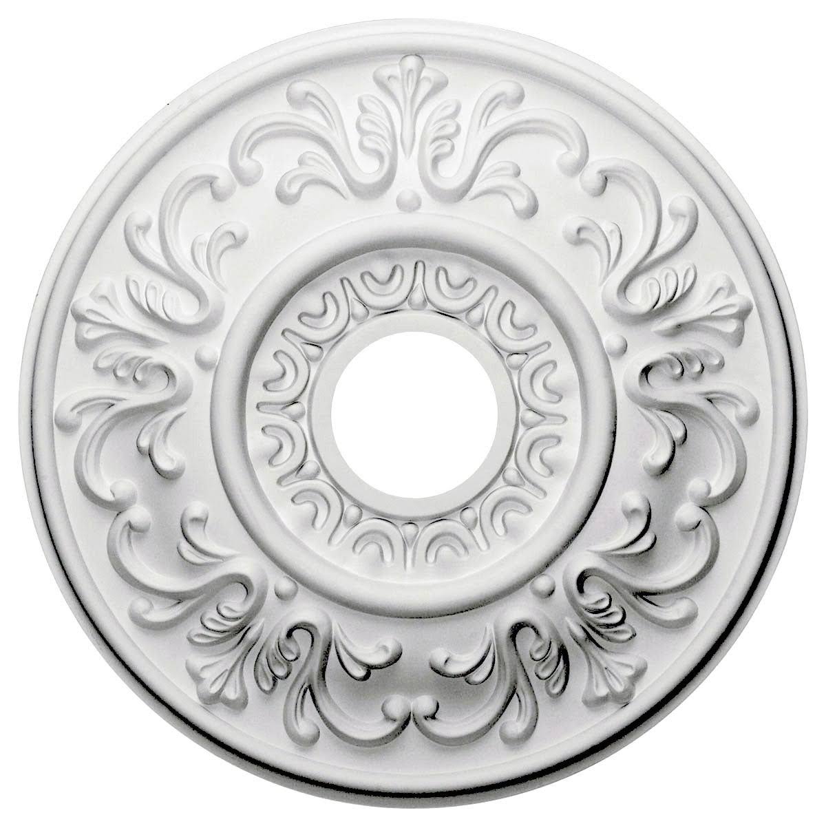 Hand-Painted Pewter Ceiling Medallion N486