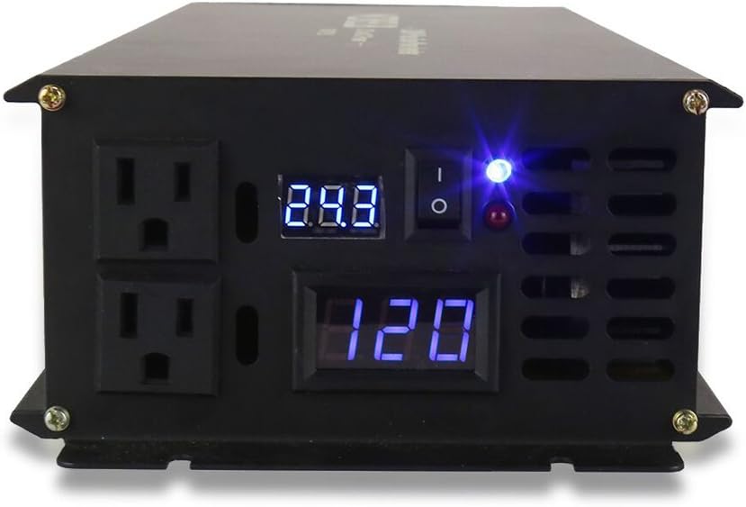 2500W Pure Sine Wave Solar Power Inverter 24V DC to 120V AC A5426