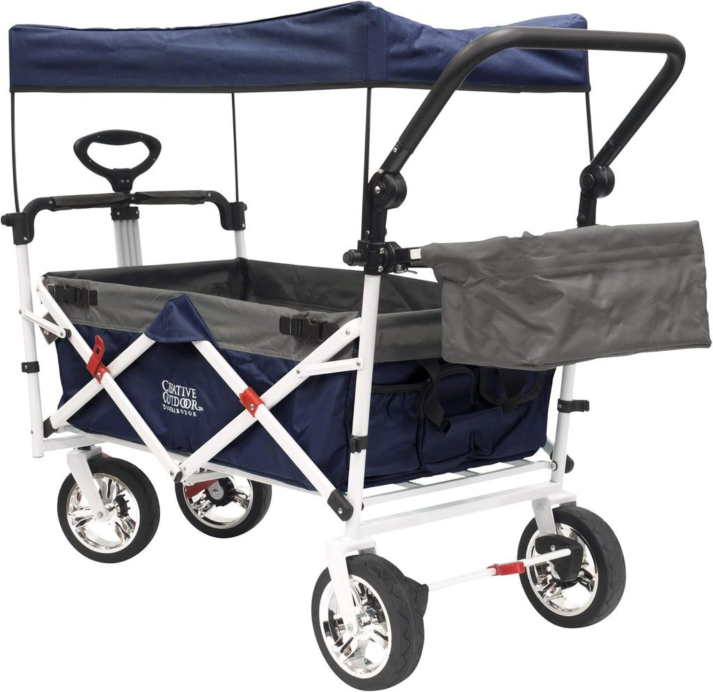 Collapsible Folding Wagon Cart with Sun & Rain Shade R46400