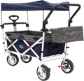 Collapsible Folding Wagon Cart with Sun & Rain Shade R46400