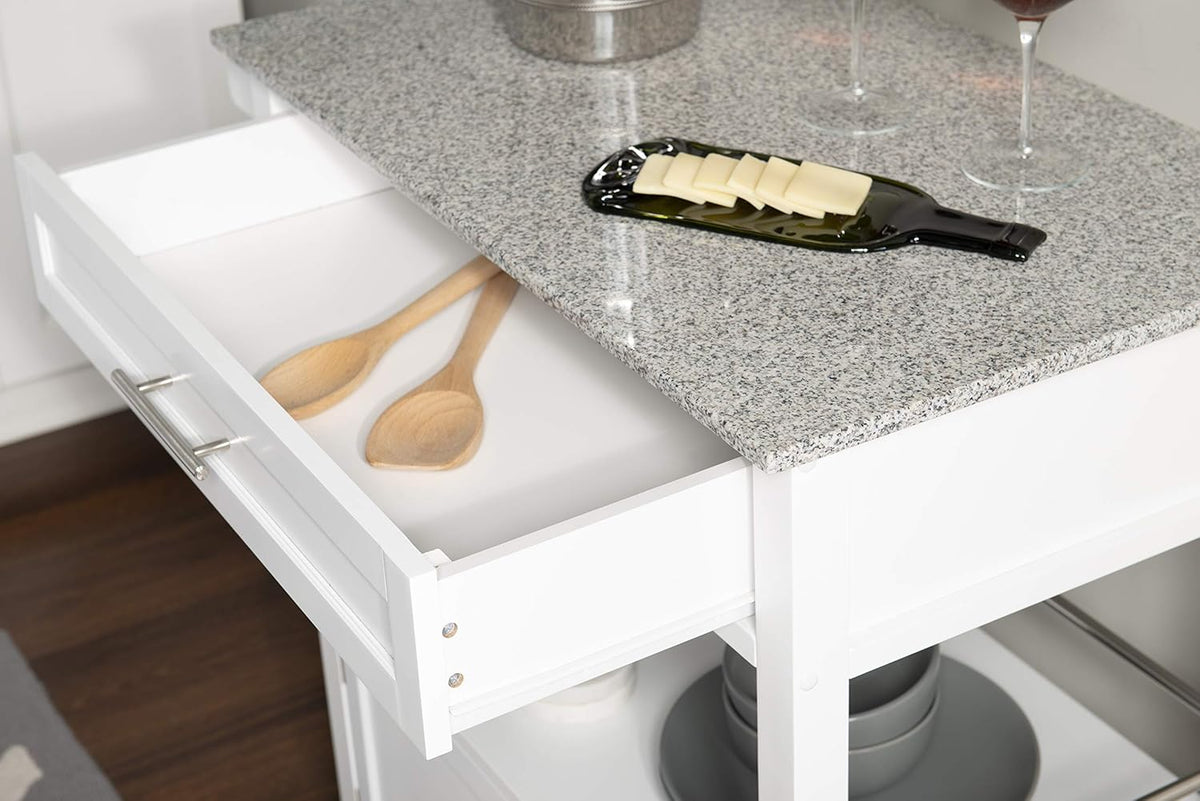White Kitchen Cart T9407