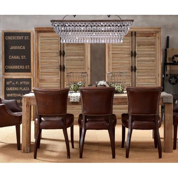 40 inch Rectangular Glass Drop Chandelier S293833