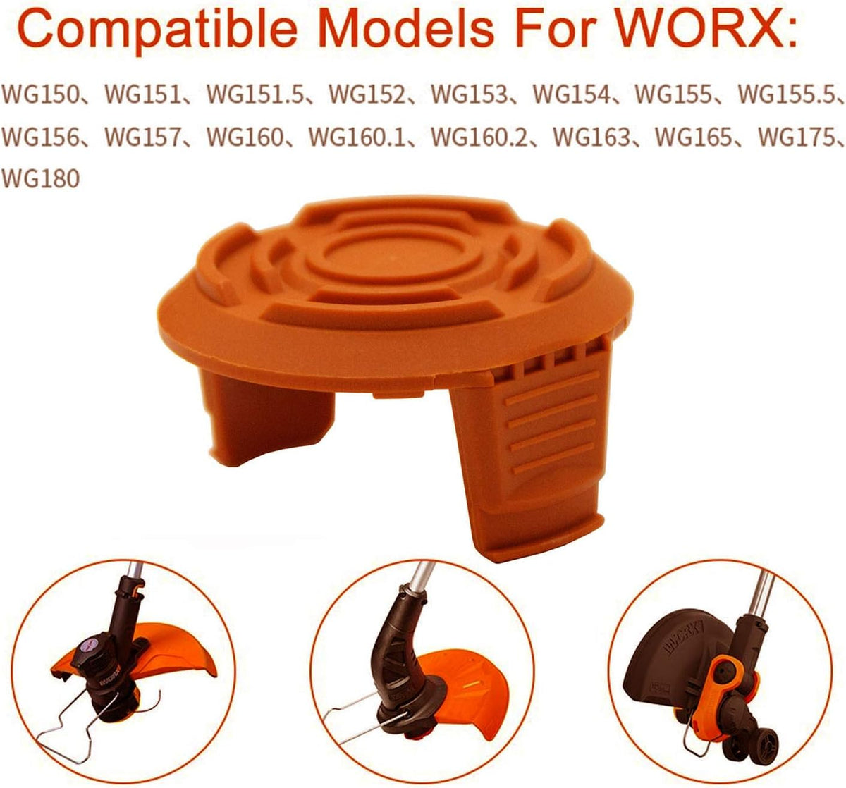 6 Pack Trimmer Replacement Spool Cap Covers J936253
