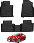 Car Floor Mats Custom Fit All-Weather TPE Front & Rear Row Full Set A22353