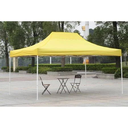 Yellow Steel Pop-Up Canopy Q573366