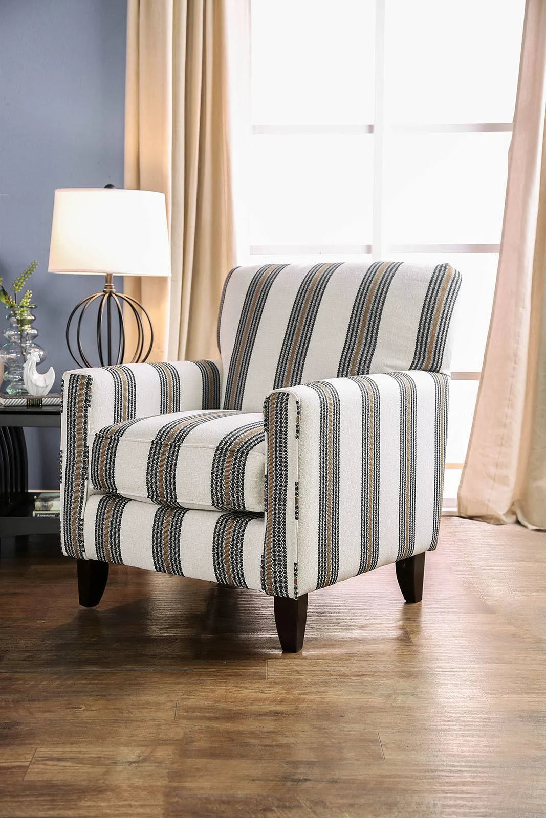 Beige Stripe Chair S234