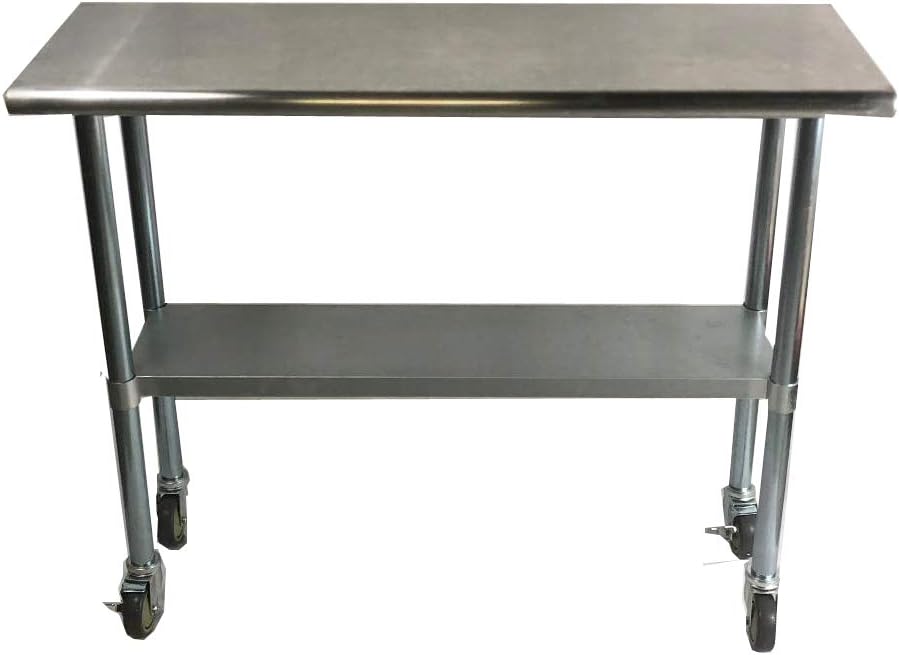Stainless Steel Work Prep Table 24 x 30 with Wheels J526665