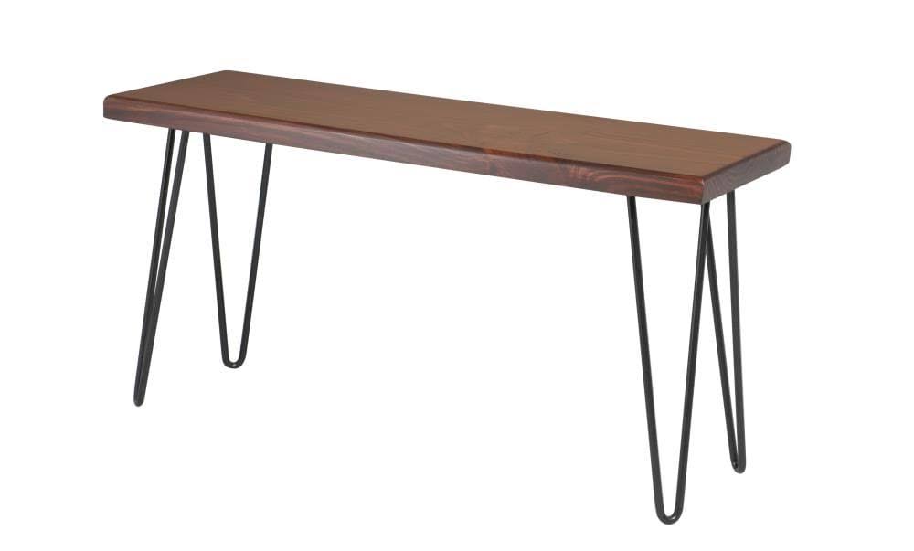 Dark Brown Wood Bench I4104