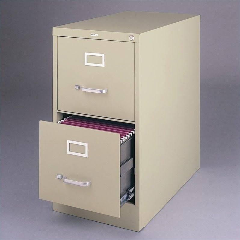 2 Drawer File Cabinet Set in Putty T2036