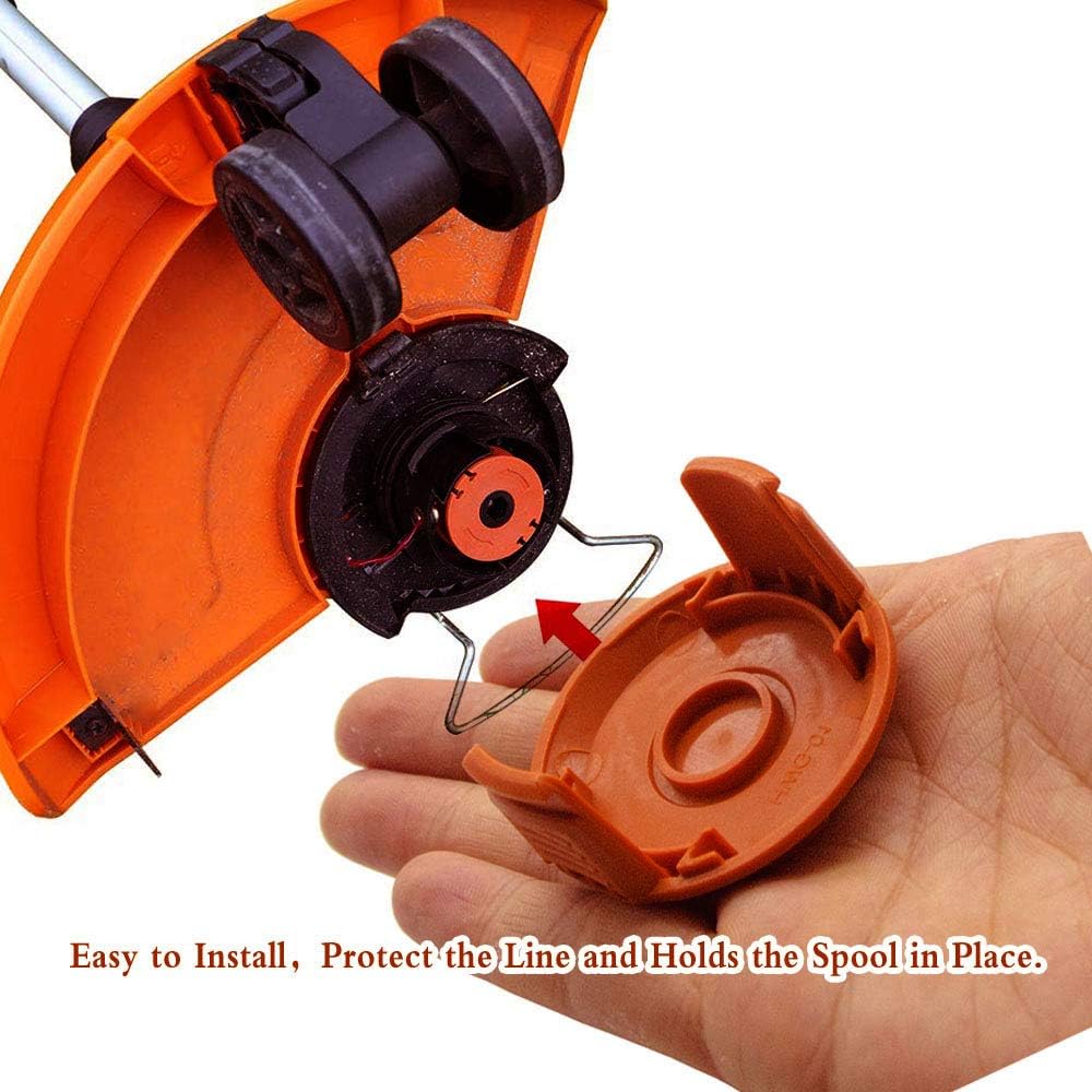 6 Pack Trimmer Replacement Spool Cap Covers J936253