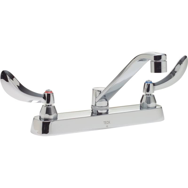 Two Handle Cast Deck-Mount Faucet H498