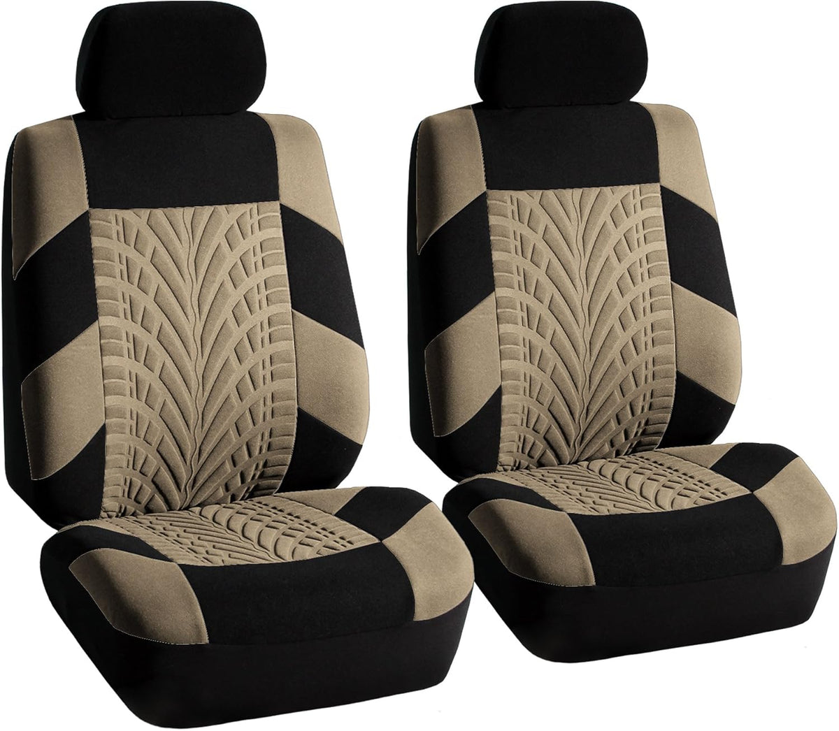Beige Universal Fit Seat Covers Front Set N907040
