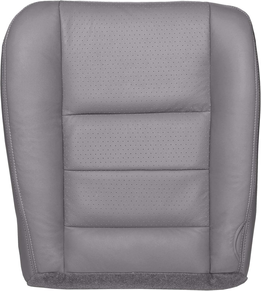 Perforated Leather Seat Cover Medium Flint Gray K89046
