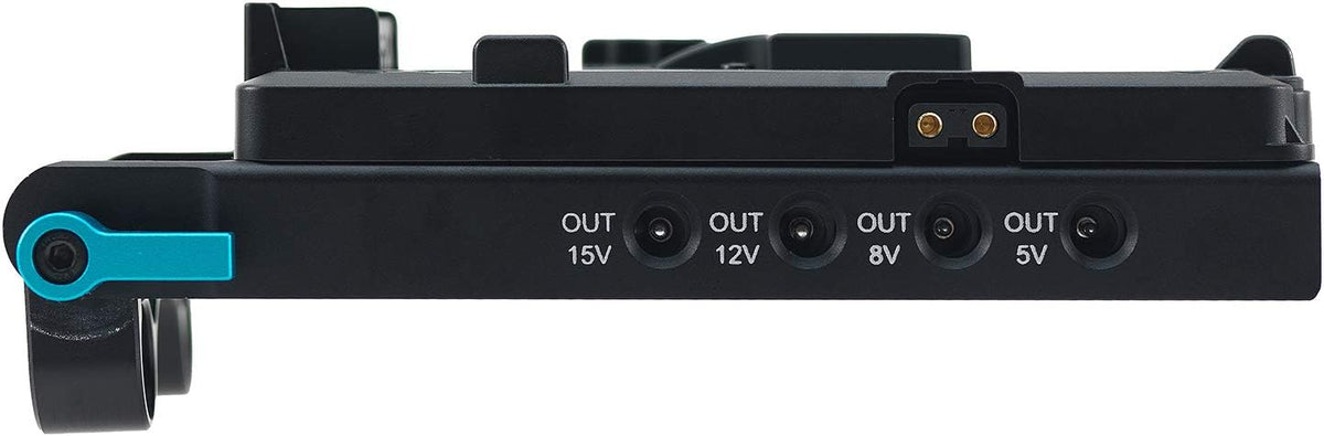 V Lock Mounting Plate Power Supply Splitter with 15mm Rod Clamp W439178