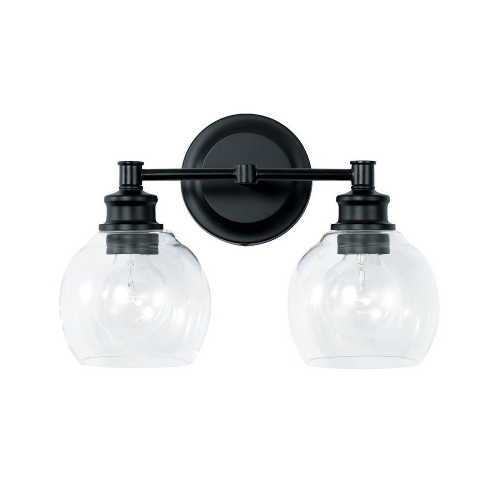 2 Light Matte Black Vanity P709434