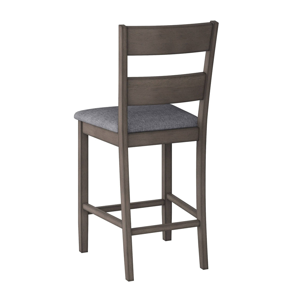 Washed Gray Counter Height Dining Chair Set of 2 G3936