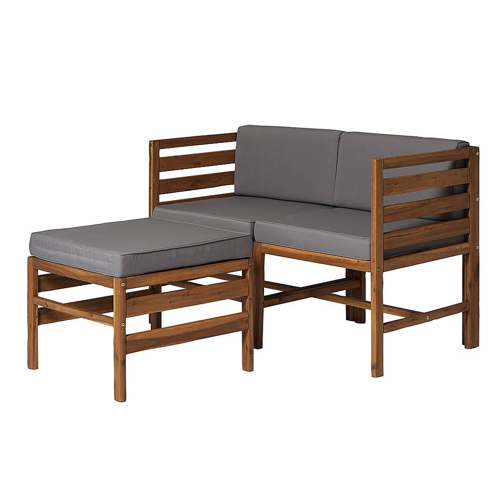 3-Piece Acacia Wood Patio Sectional Y781510