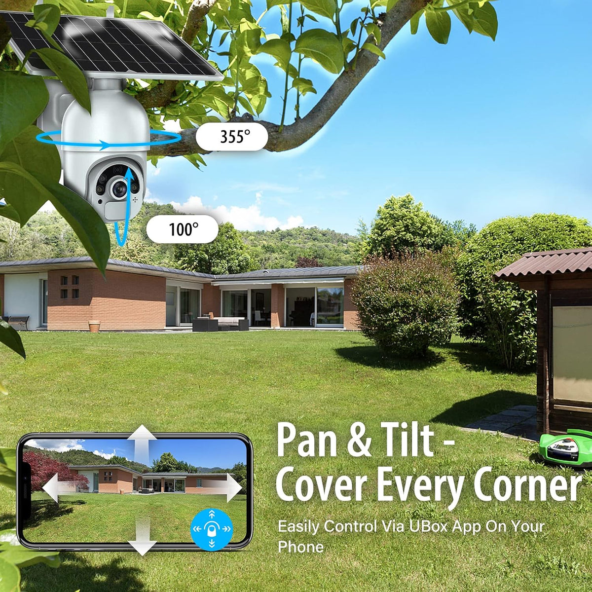1080P PTZ Security Camera with Battery C934755