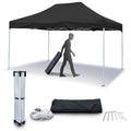 Black 10 ft. x 15 ft. Pop-Up Canopy Tent J886727