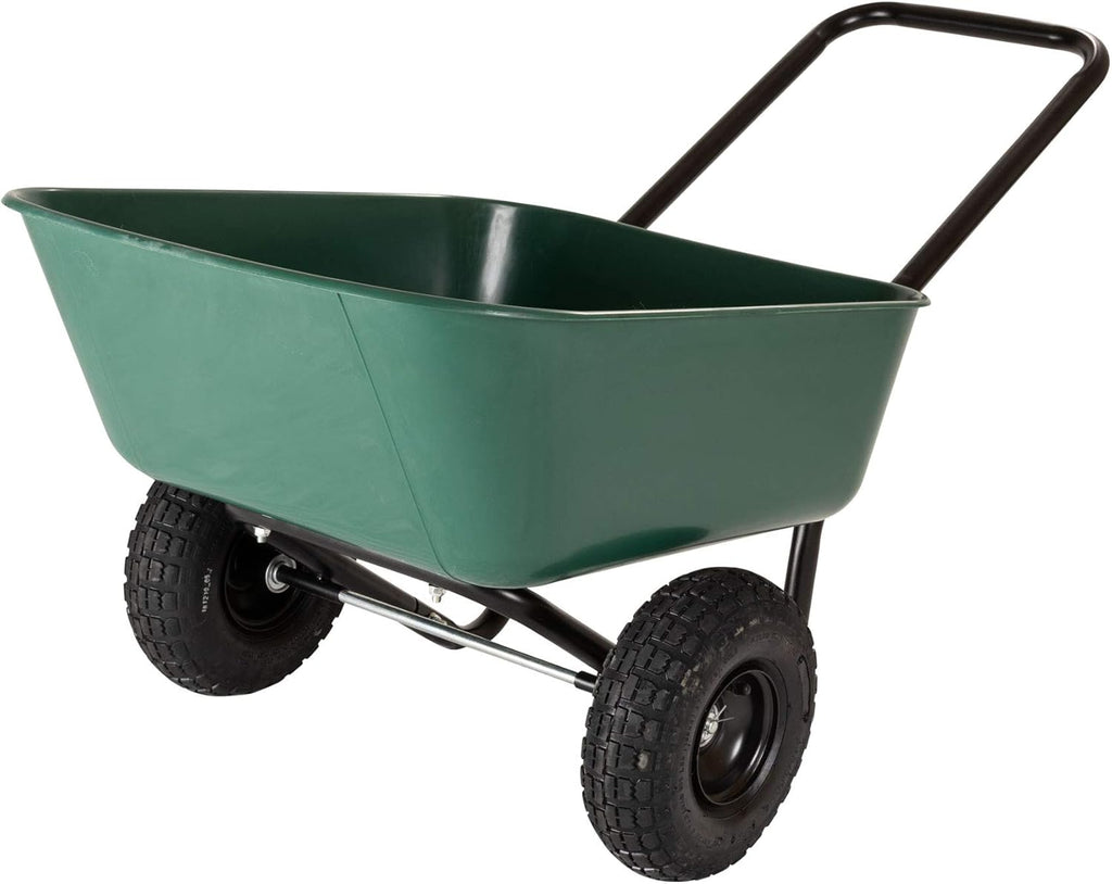 Dual-Wheel Wheelbarrow Garden Cart S3854