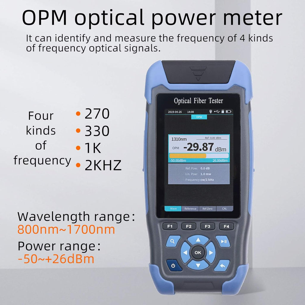 OTDR Fiber Optic Tester 1310/1550nm with OPM OLS RJ45 VFL Test Q361497