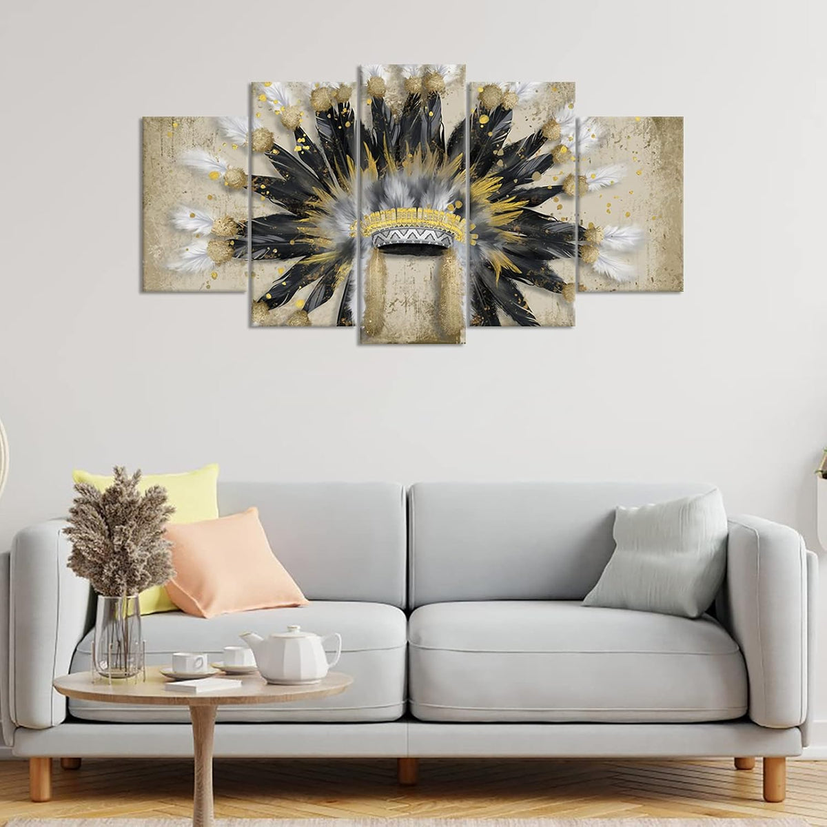 5 Piece Indian Canvas Wall Art T26435