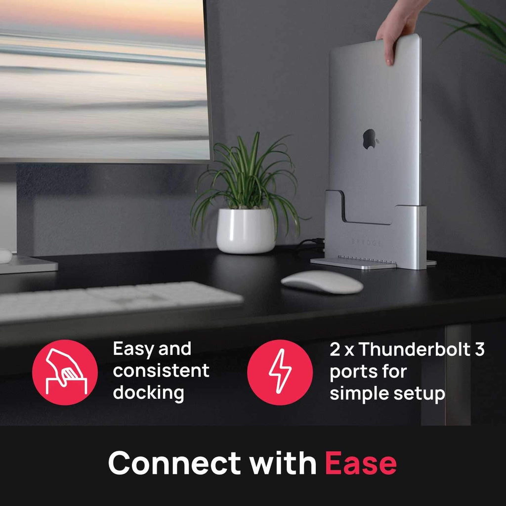 Space-Saving Laptop Stand Vertical Docking Station F705