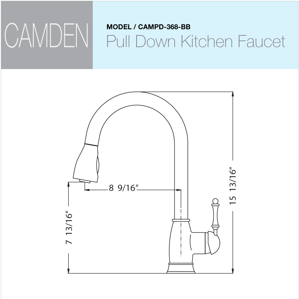 Polished Chrome Pull Down Kitchen Faucet O35712