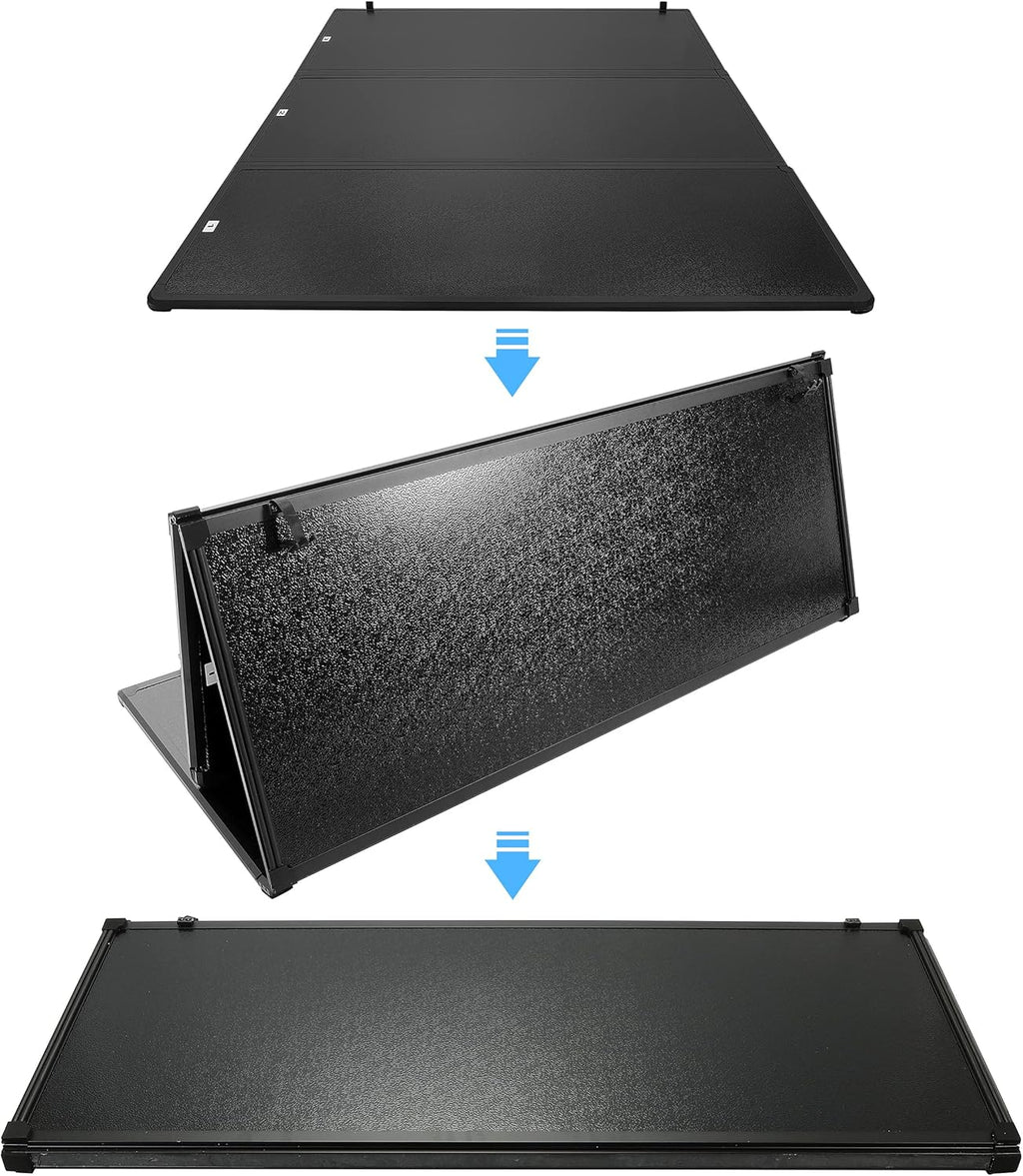 Hard Top Tri-Fold Tonneau Cover 6.5ft Truck Bed X908