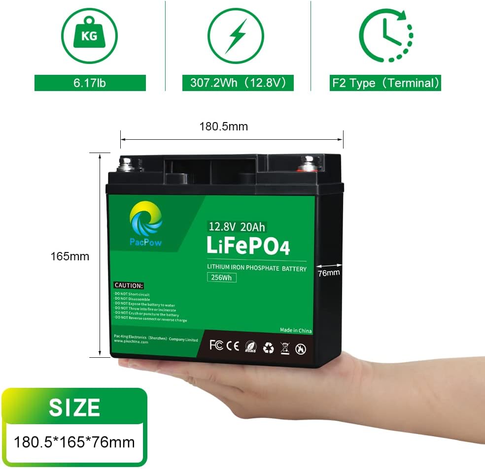 12V 100Ah LiFePO4 Deep Cycle Rechargeable Lithium Battery L53921