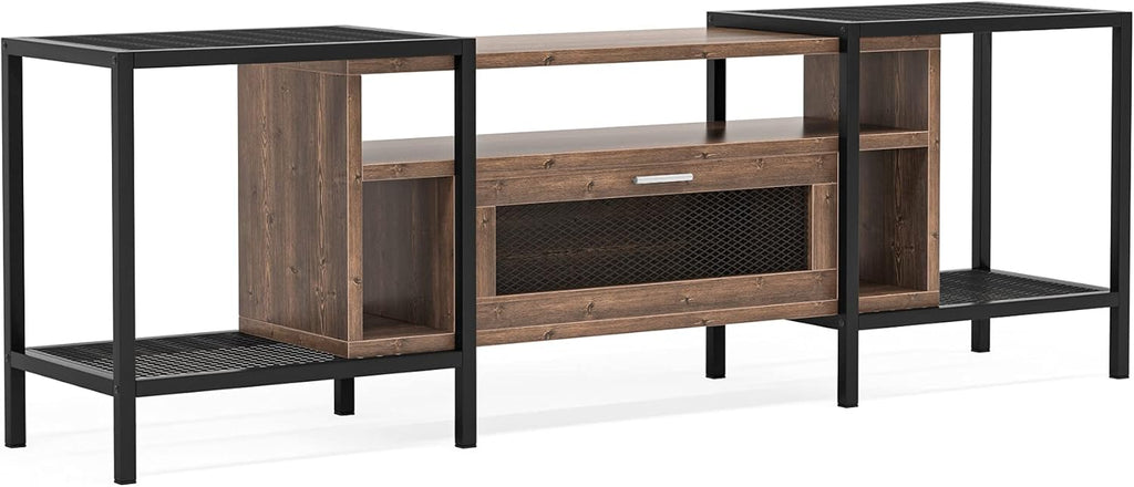 75 Inch TV Stand with Storage and Shelves J401