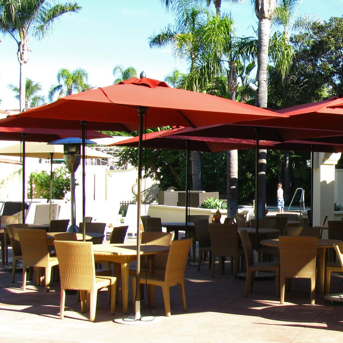 Black 6-ft. Square Patio Umbrella X857662