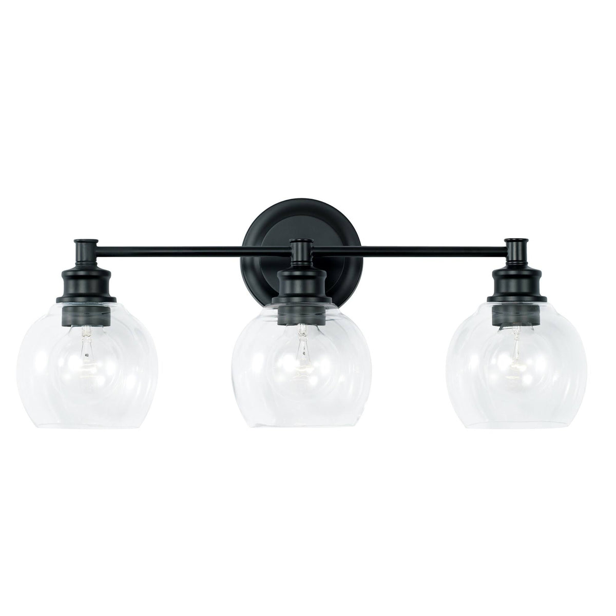2 Light Matte Black Vanity P709434