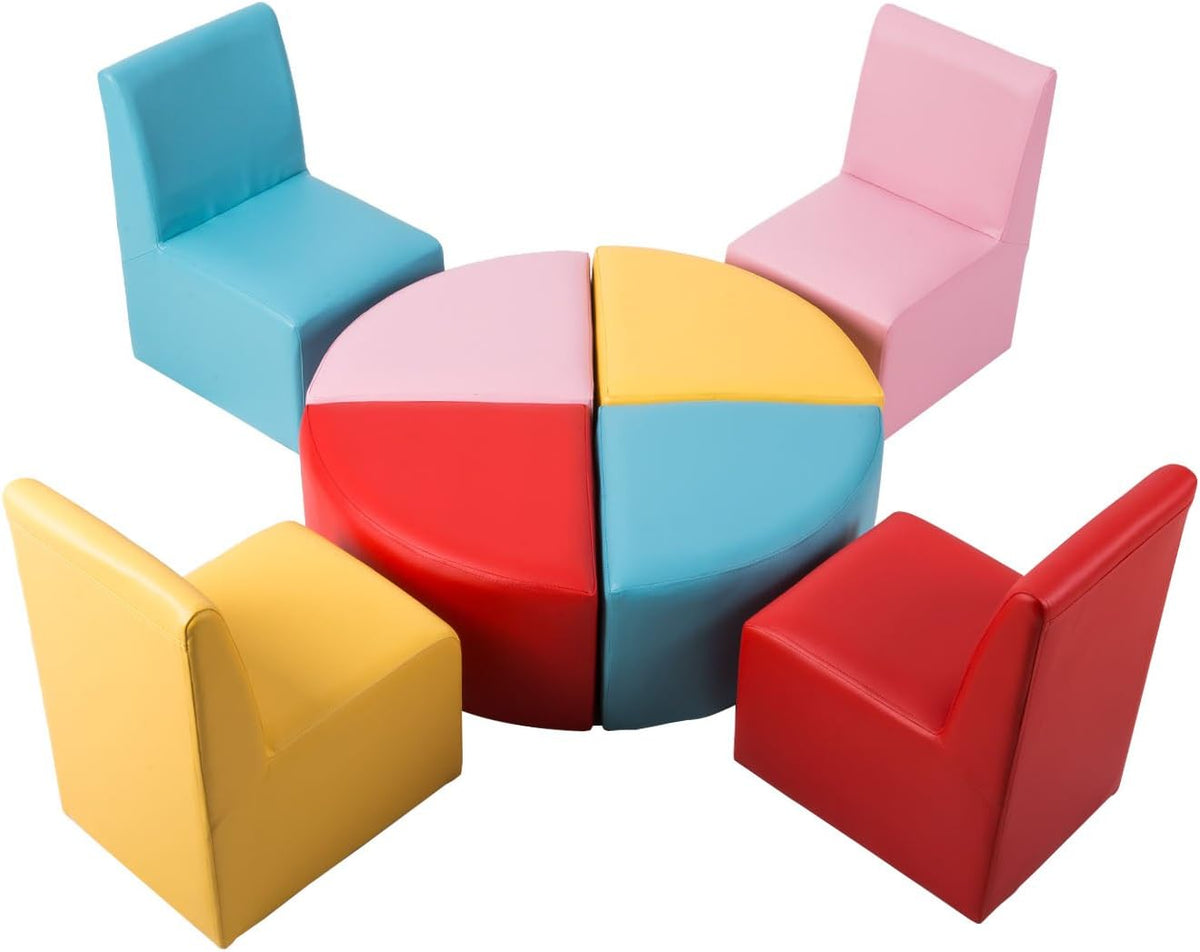 Kids Modular Flexible Seating Set 8 PCs Soft Foam W583535