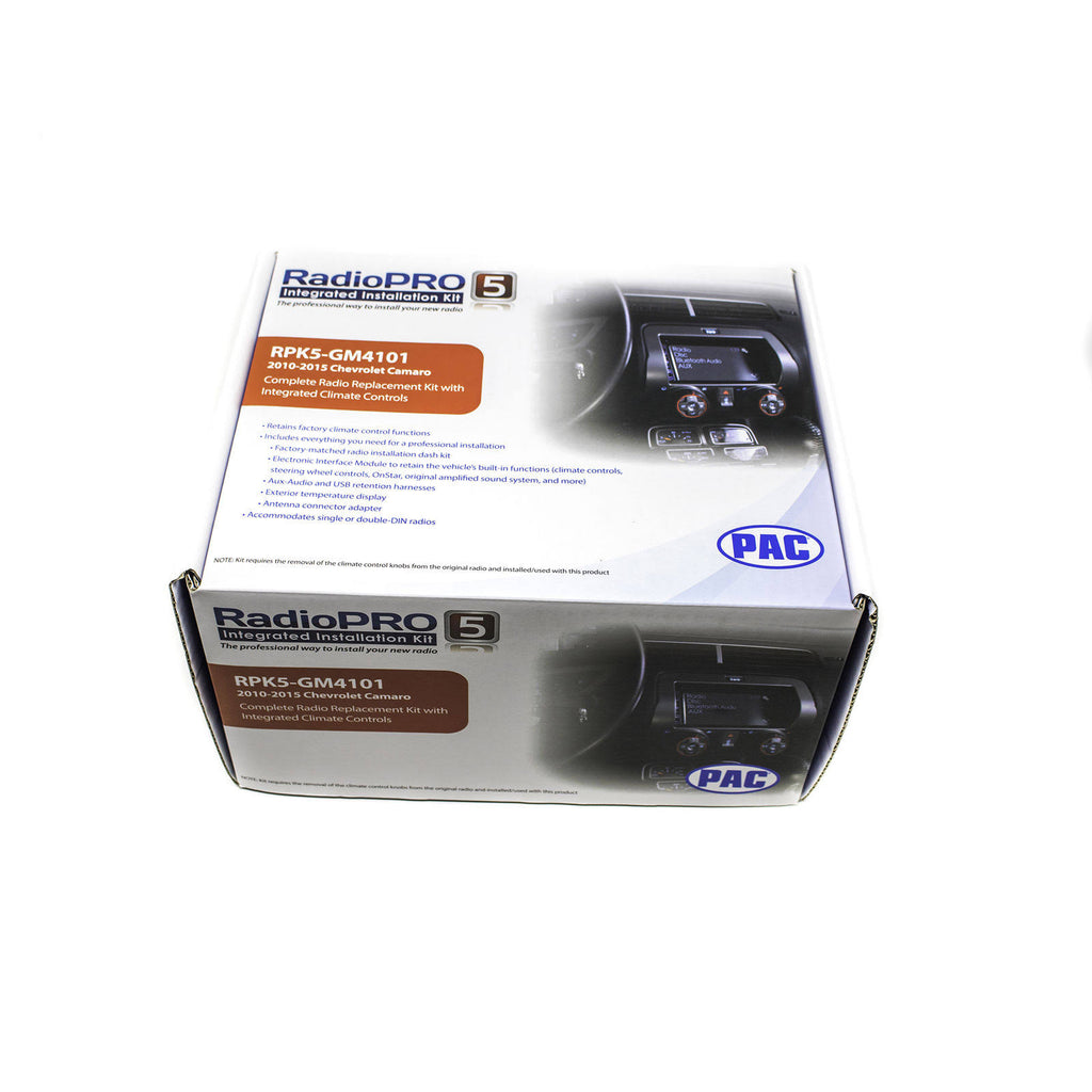 2010-2015 Camaro Radio Replacement Kit with Integrated Climate Controls J573